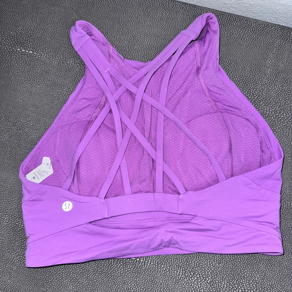 Lululemon MATCHING SET Bubblegum Pink Halter Bra and Leggings Sz 8 - Picture 3 of 9